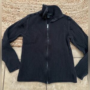 KNIT ZIP UP JACKET